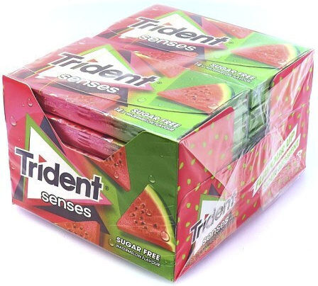 Trident Τσίχλες με Γεύση Καρπούζι 12τμχ 27gr