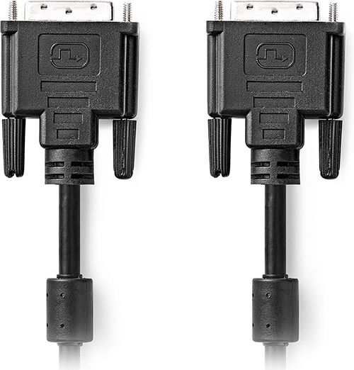 Nedis Cable DVI-D male - DVI-D male 2m Μαύρο (CCGL32001BK20)