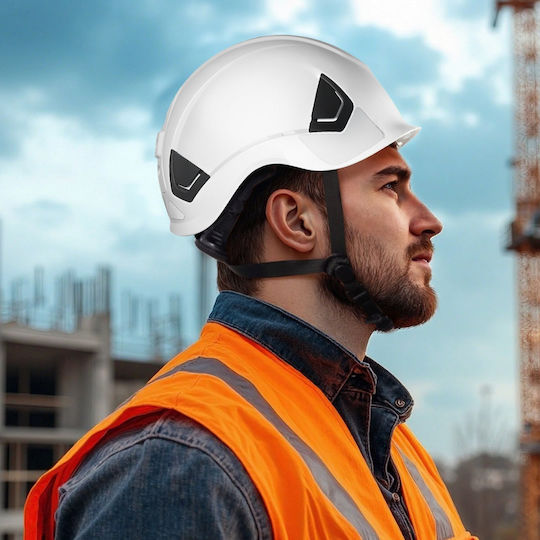 Vevor AQMANSITYPE127YWH001V0 Κράνος Εργοταξίου Λευκό