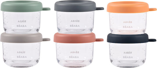Beaba Cutie pentru Mâncare Sticlă Multicolor Potrivit pentru Cuptor cu Microunde 6buc
