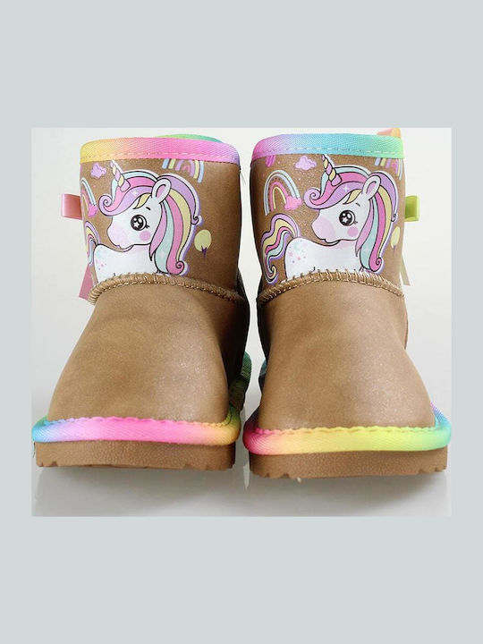 Unicorn Kids Boots Brown