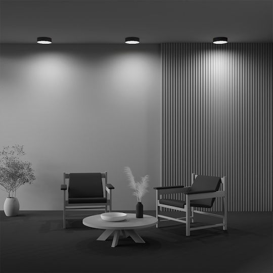 Maytoni Deckenleuchte Schwarz mit Integrierter LED