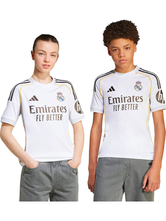 Real Madrid 25/26 Home JN8887 Kids Football Jersey Sports Fan Jersey