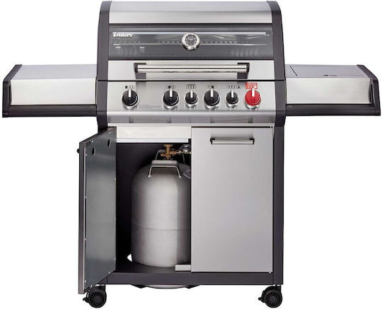 Enders Gas Grill with 4 pcs 3.5kW and Side Burner Infrared