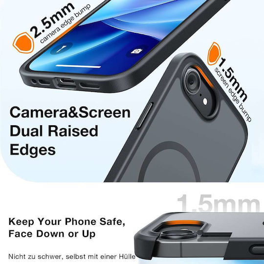 Torras Guardian Magnetic Back Cover Silicone Transparent (iPhone 17 Pro)
