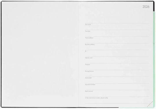 Legami 12-Month Weekly Diary Maxi 2026 19.5 X 26.5 cm Mint