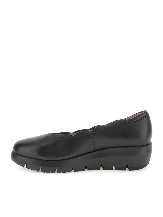 Δερμάτινα Γυναικεία Loafers σε Μαύρο Χρώμα