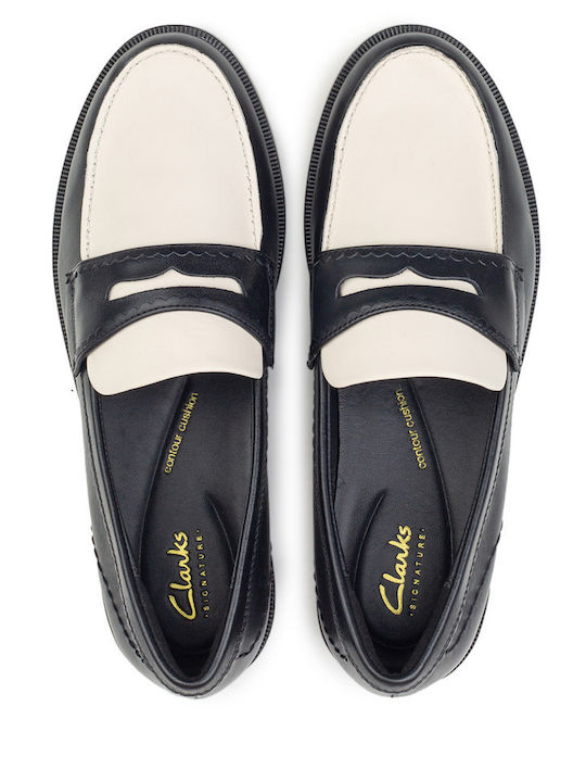 Edge Penny Δερμάτινα Γυναικεία Loafers σε Μαύρο Χρώμα