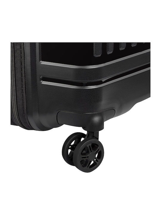 Delsey Lutece SE Large Hard Suitcase Black With 4 Wheels Height 81cm
