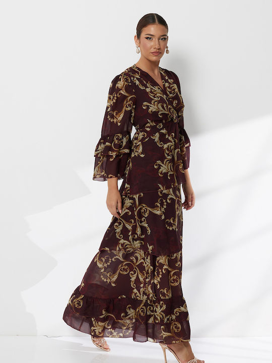 Rochie Maxi pentru Nuntă / Botez Burgundy