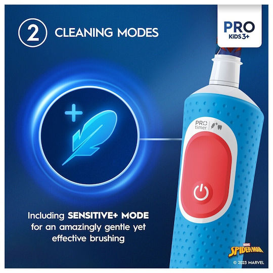 Oral-B Spiderman Children's Electric Toothbrush With Chronograph For 3+ Years