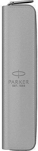 Parker Leather Pen Holder Suitable for 1 Pen Gray