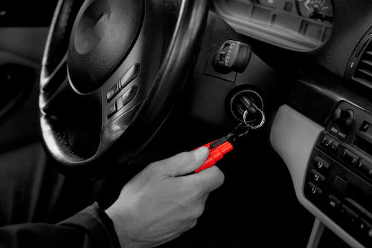 Resqme Resqme Car Emergency Hammer Automatic with Beige Seatbelt Cutter