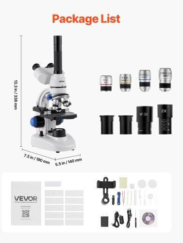 Vevor Digital Trinocular Microscope