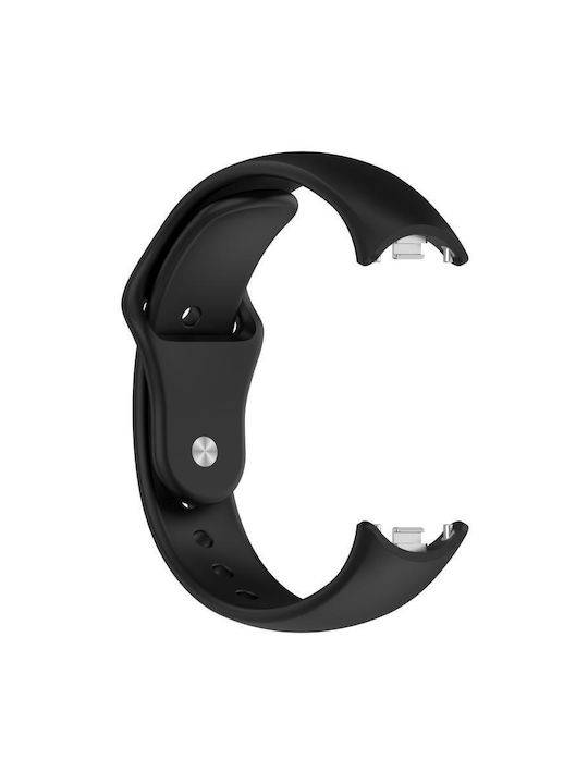 Λουράκι Silicone Reverse Buckle Xiaomi Mi Band 10 9 8 Black