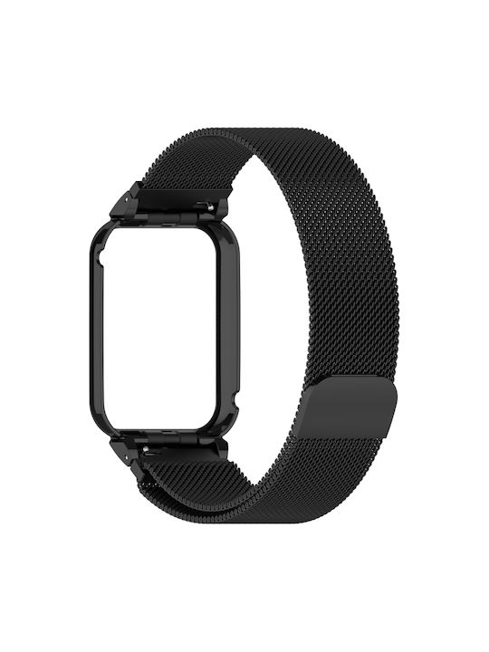 Λουράκι Ανοξείδωτο Ατσάλι Μαύρο (Smart Band 8 Pro)