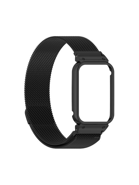 Λουράκι Ανοξείδωτο Ατσάλι Μαύρο (Smart Band 8 Pro)