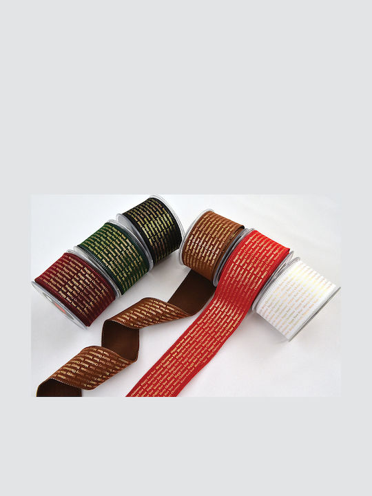 LiebeQueen Christmas Ribbon Burgundy 900x6cm 1pc