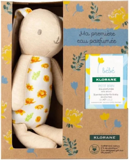 Klorane Petit Brin Σετ Βρεφικό Eau Fraiche με Λούτρινο Κουνελάκι Orange 50ml