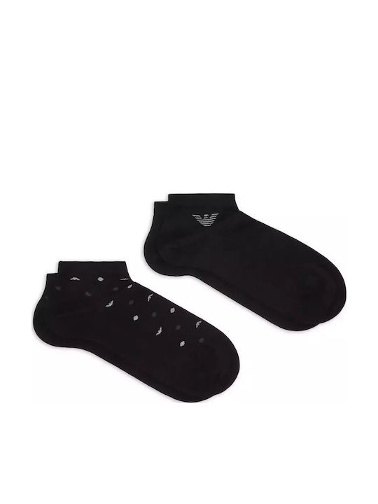Emporio Armani Ανδρικές Κάλτσες Μαύρο 2Pack
