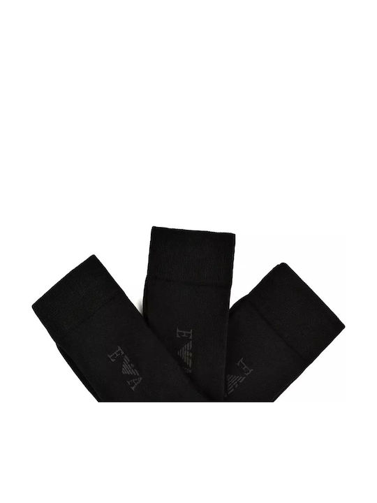 Emporio Armani Ανδρικές Κάλτσες Μαύρο 3Pack