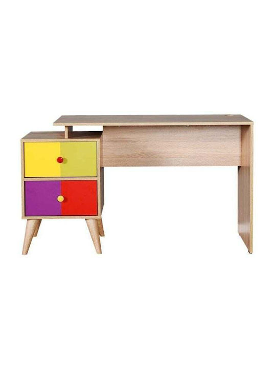 Rainbow Kids Desk made of Melamine Multicolour 128x57x75cm
