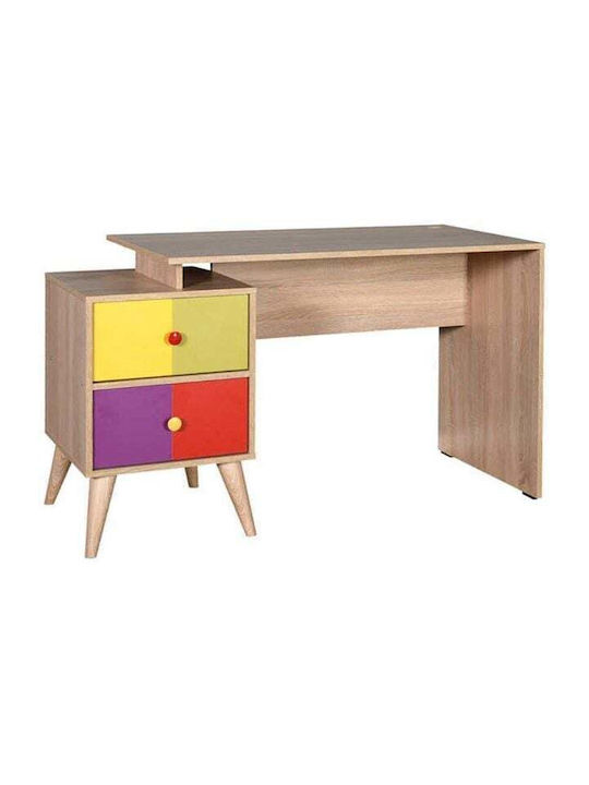 Rainbow Kids Desk made of Melamine Multicolour 128x57x75cm