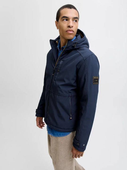 Winter Jacket Softshell Waterproof and Windproof Sky Captain (blue)