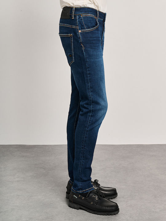 Pantaloni De Blugi Pentru Bărbați Elastic Slim Fit Denim