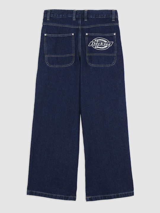 Hilham Ανδρικό Παντελόνι Τζιν με Loose Baggy Εφαρμογή Dark Indigo