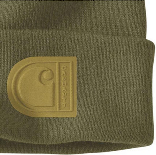 Beanie Unisex Beanie mit Rippstrick in Grün Farbe