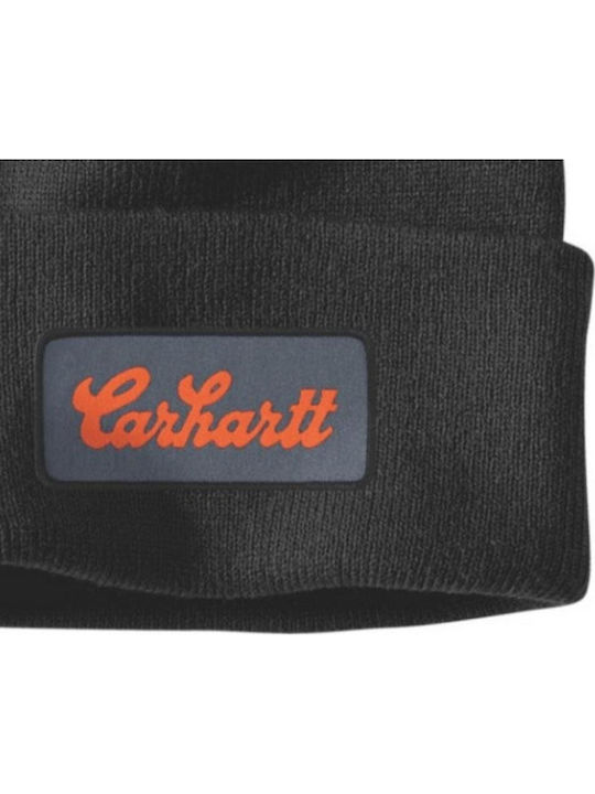 Beanie Beanie with Rib Knit in Black color