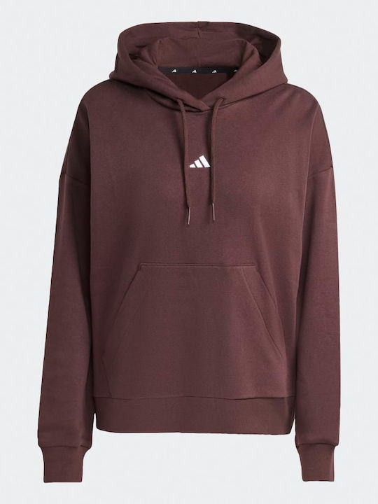 Essentials Women's Sweatshirt Hooded Brown
