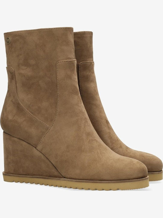 Women's Ankle Boots Platform Brown