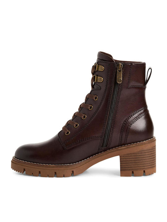 Leder Stiefeletten Damen Braun