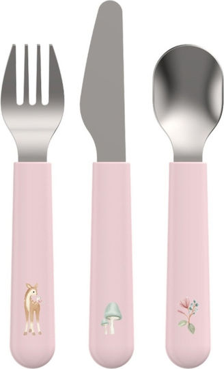 Little Dutch Feeding Set Mio Garden Friends made of Plastic Pink 2pcs