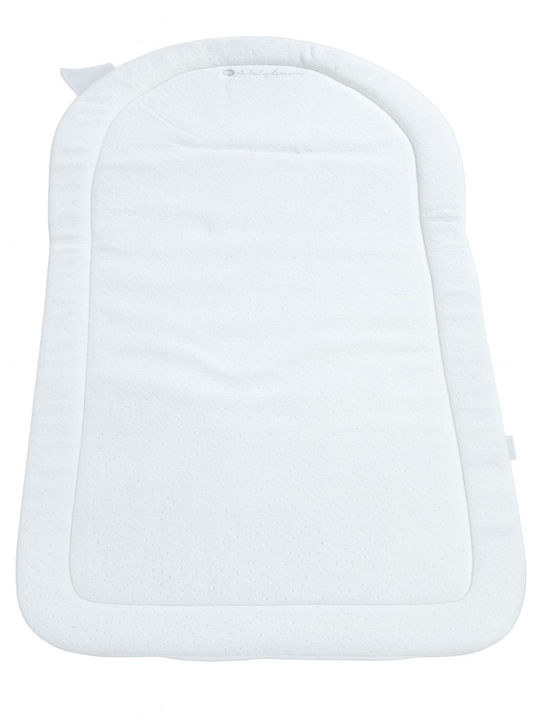 Beboulino Weiche Wickelauflage aus Stoff White 40x80cm