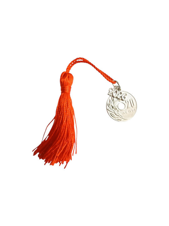Kalliopi Silver Handmade Hanging Lucky Charm Silver 2026 2.5x2.5cm 1pcs