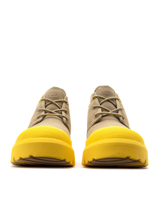Neumel Weather Suede Yellow Chelsea Boots Waterproof