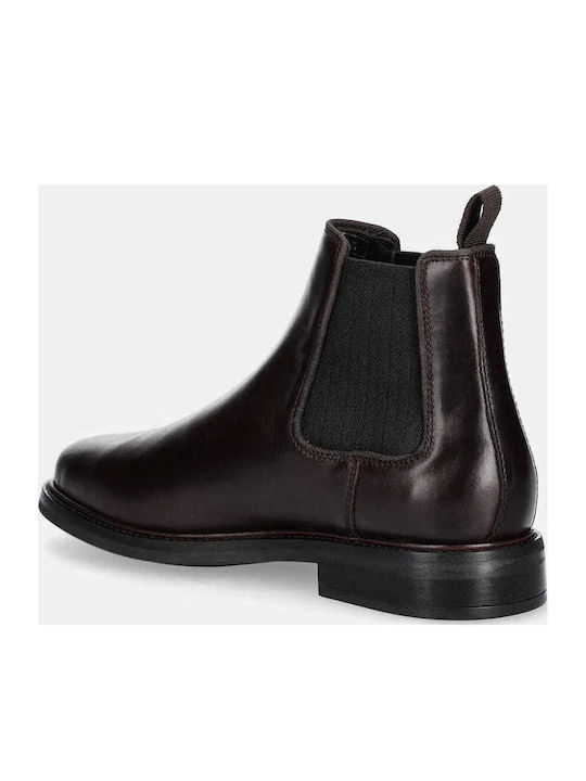 Leather Brown Men's Boots