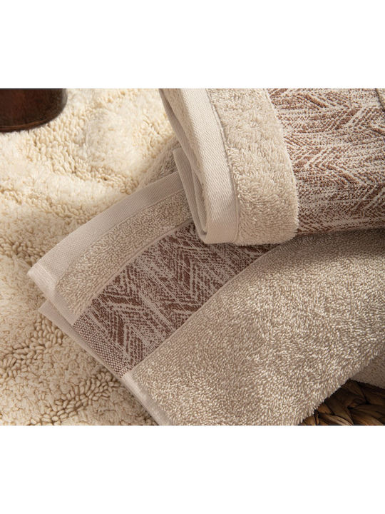 Nef-Nef Homeware Кърпа за ръце Depreo 30x50см. White Тегло 500гр/кв.м