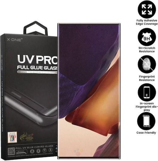 X-One UV Pro Case Friendly Vollflächig gehärtetes Glas (Galaxy Note 20 Ultra)