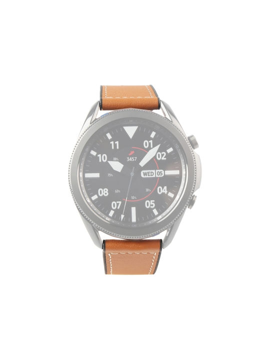 Combo Leather Каишка Силикон Кафяв (Watch GT / GT2 46mm / GT 2 PRO / Galaxy Watch3 45mm / Amazfit GTR 47 / GTR 2 46mm)