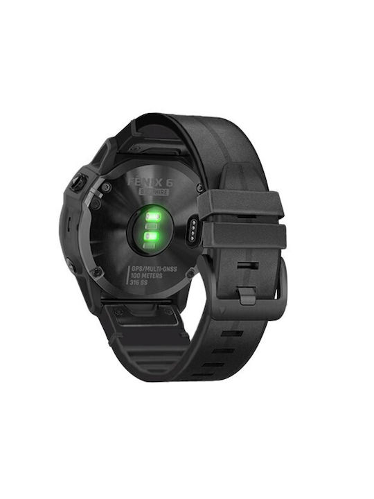Combo Strap Leather Black (Fenix 5 / 5 Plus / 6 / 6 Pro / 7 / 7 Pro / 8 (47mm))