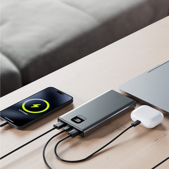 Allity APB-100 Power Bank 10000mAh 22.5W Power Delivery Ασημί