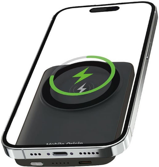 Mobile Origin MagSafe Power Bank 5000mAh 15W Power Delivery Μαύρο