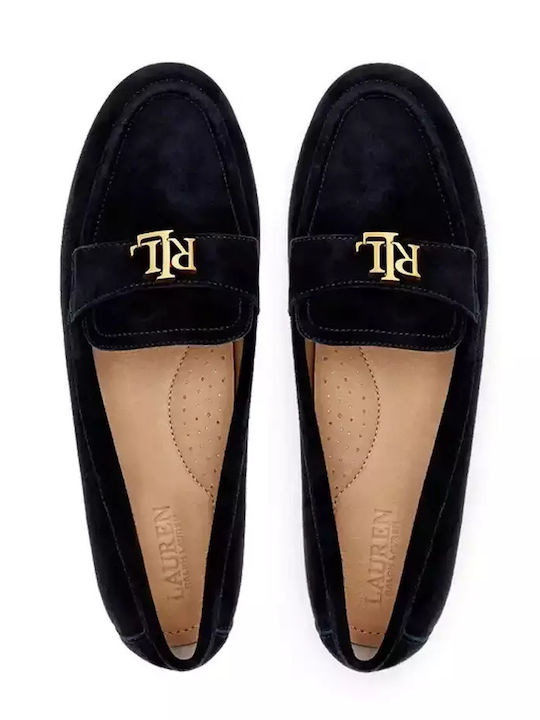 Averi Leather Women's Loafers in Black Color