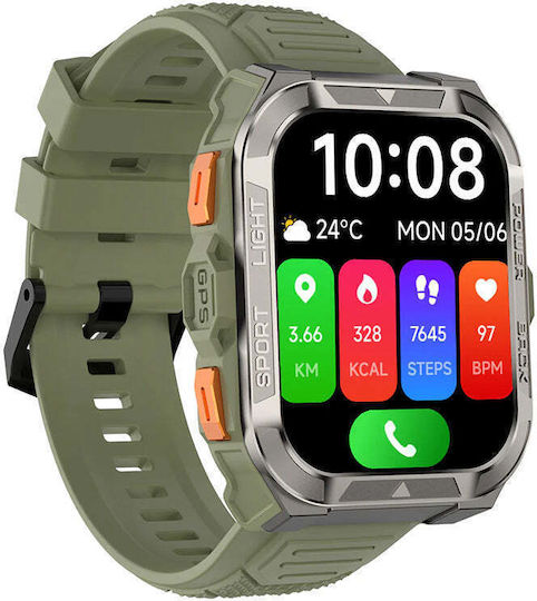 BlackView W80 Pro 56mm Smartwatch with Heart Rate Monitor (Green)