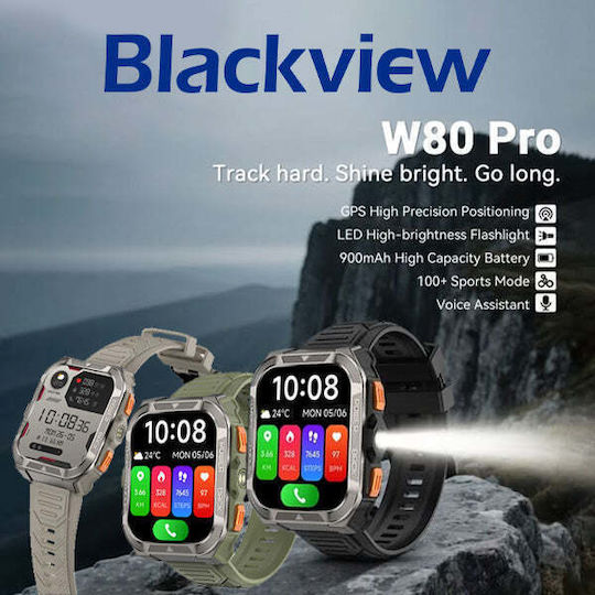 BlackView W80 Pro 56mm Smartwatch with Heart Rate Monitor (Green)