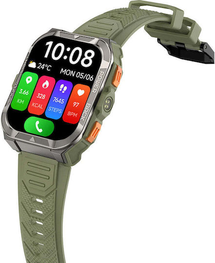 BlackView W80 Pro 56mm Smartwatch with Heart Rate Monitor (Green)